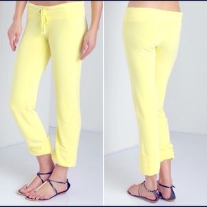 Wildfox Joggers in Neon Yellow Size Small